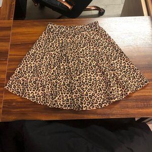 Cheetah Print Skater Skirt